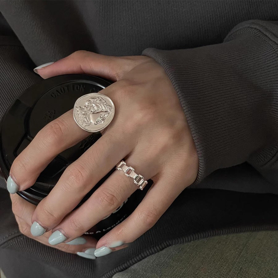 Wholesale 925 sterling silver portrait ring