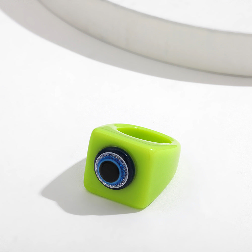Wholesale  fashion resin ring  creative eye ring