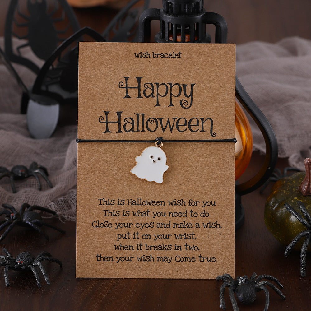 Wholesale Bracelet Cute  Colorful Ghost Charm Bracelet