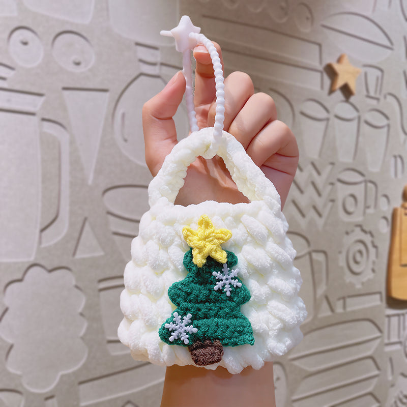 Wholesale Handmade woven bags  Christmas  keychains ACCVIP