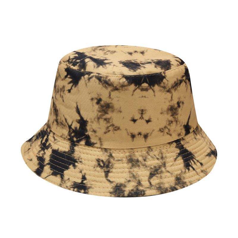 Wholesale  Tie-dye Fisherman Hat Children's Outdoor Sunscreen Double-sided Basin Hat Bucket Hat