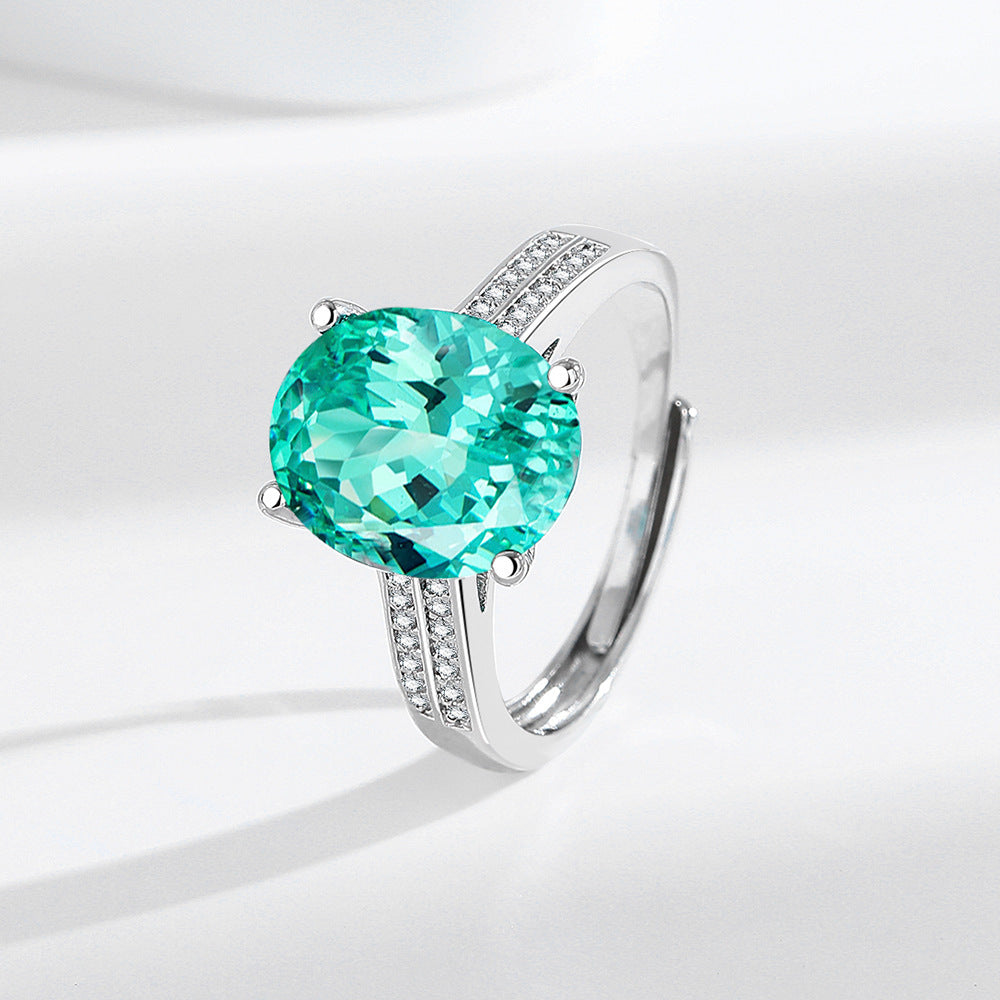 Wholesale double-row diamond zircon ring