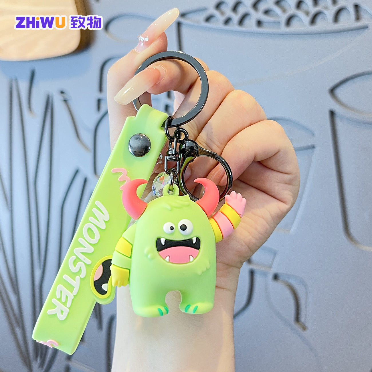 Wholesale Cartoon Cute PVC Soft Keychain ACC-KC-ZhiWu004