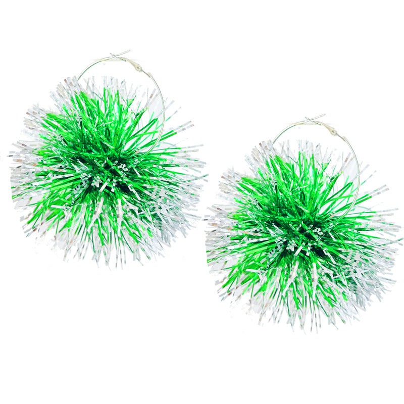 Wholesale 2 Pairs/pack Christmas Atmosphere Fireworks Earrings ACC-ES-HY179