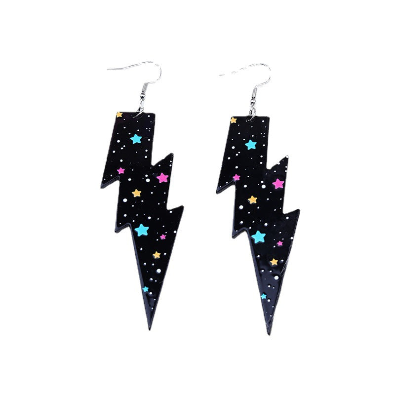 Wholesale Lightning Leopard Butterfly Acrylic Earrings ACC-ES-DA017