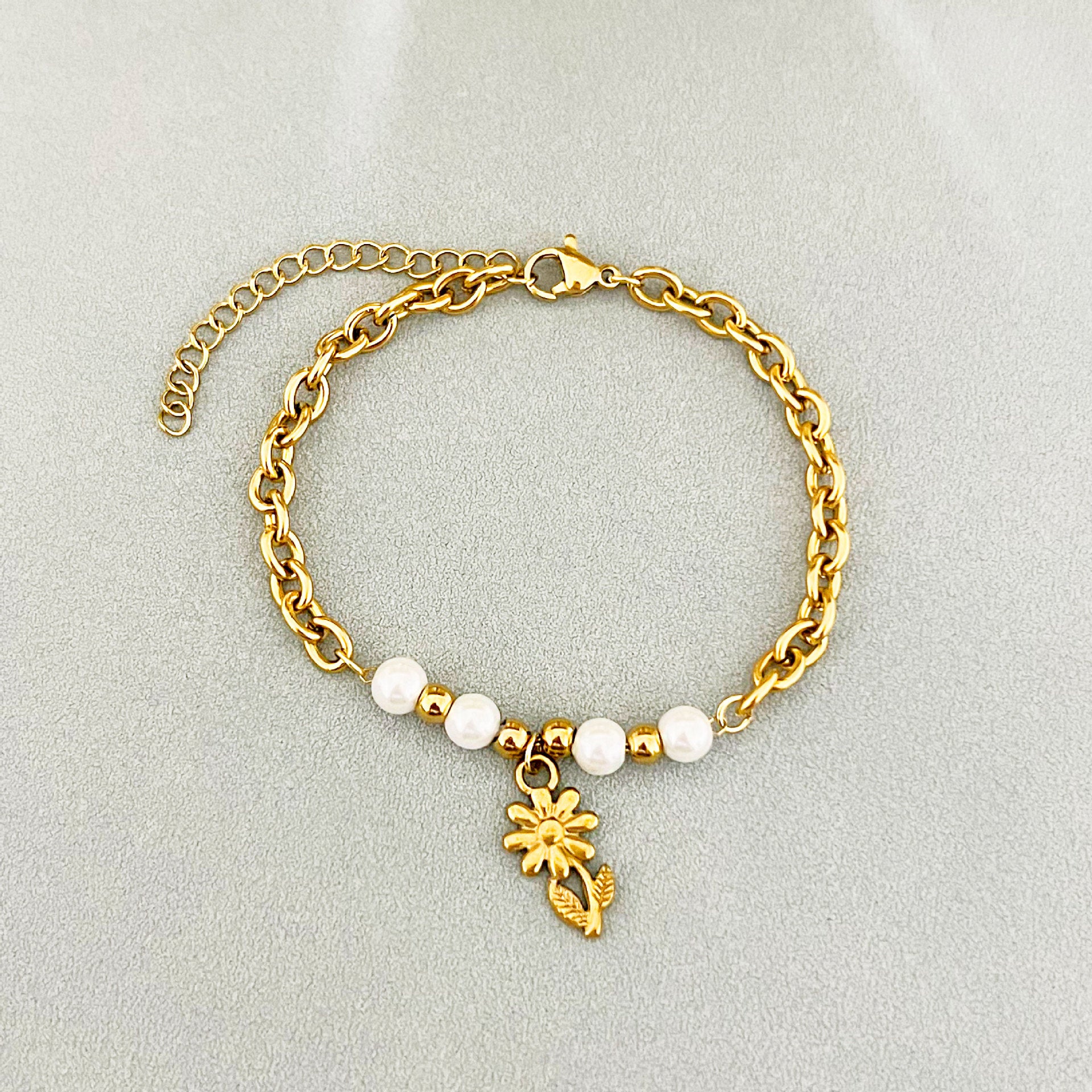 Wholesale pearl stainless steel bracelet