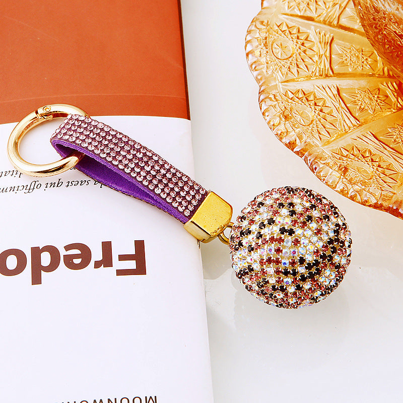 Wholesale Creative Diamond Mixed Color Ball Alloy Keychain ACC-KC-RuiYuan009