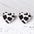 Wholesale western cowboy jewelry dairy love heart earrings