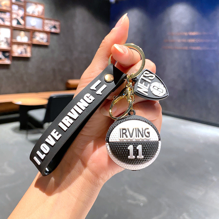 Wholesale Cartoon PVC Soft Basketball Keychain ACCVIP-KC-GongZ026