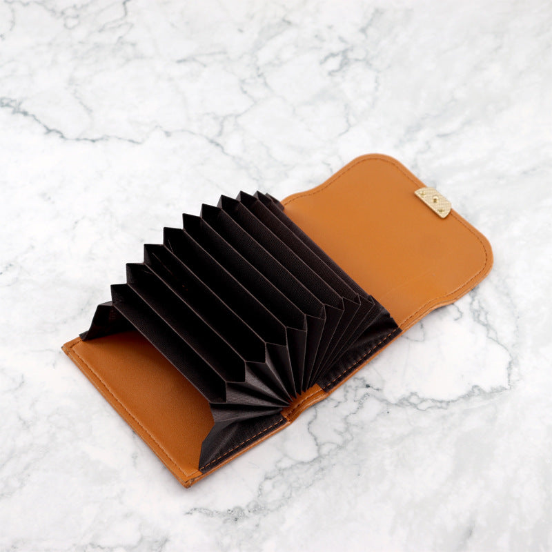 Wholesale snakeskin accordion card holder vintage small wallet