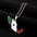 Wholesale  Stainless Steel Mexico Map and Flag Necklace