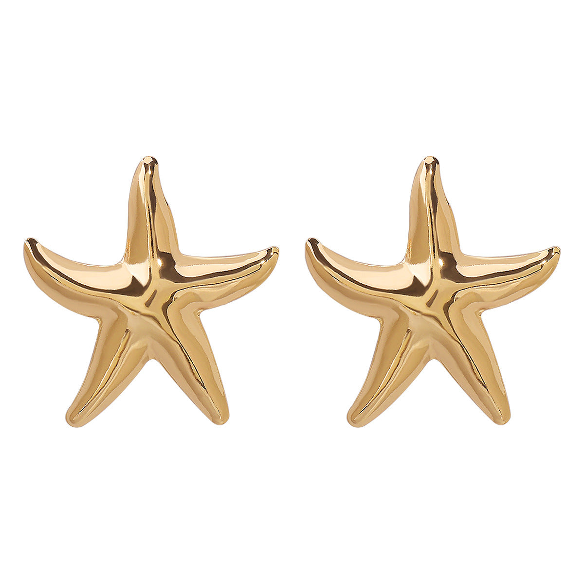 Wholesale Metal Starfish Earrings