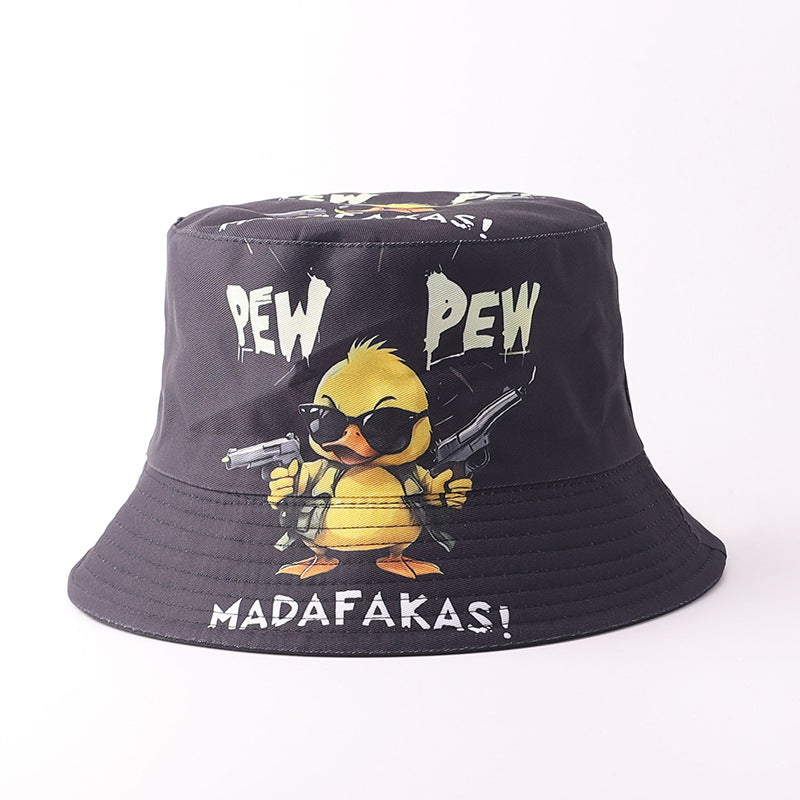 Wholesale Digital Print Yellow Duck Bucket Hat Fashion Party Accessory Gift