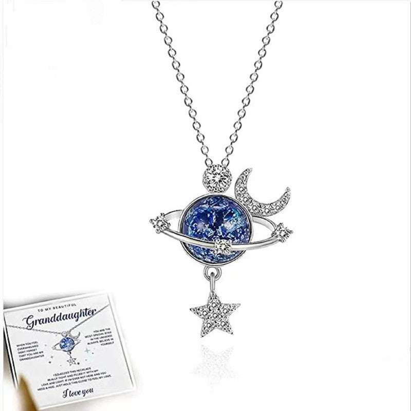 Wholesale Universe Planet Clavicle Chain Asteroid Neck Chain Necklaces Choker Necklace ACC-NE-JRD006