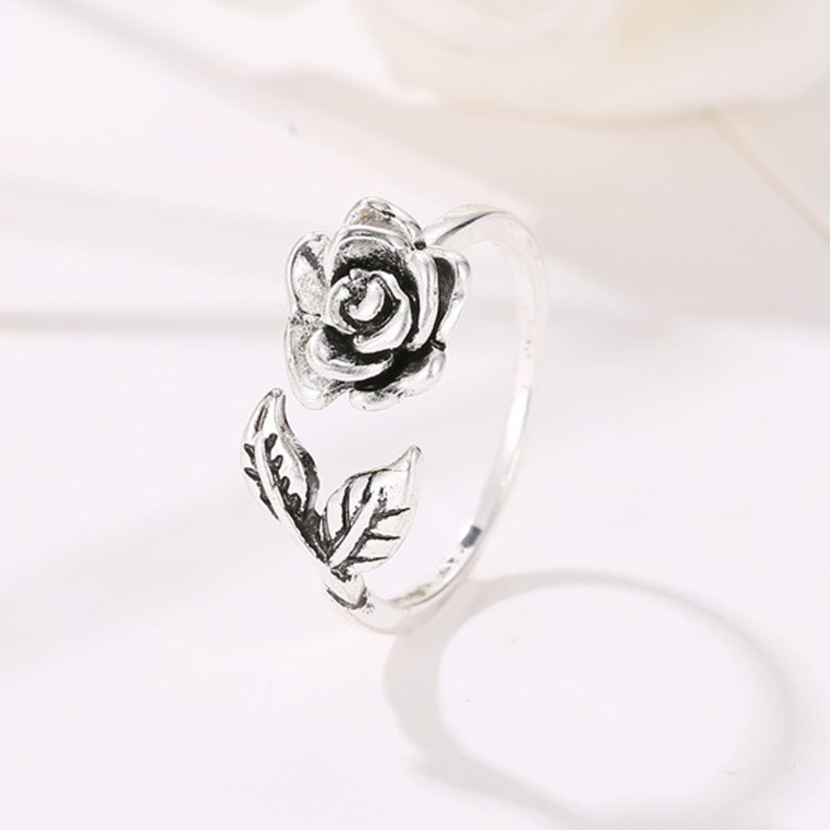 Wholesale Rose Flower Opening Ring