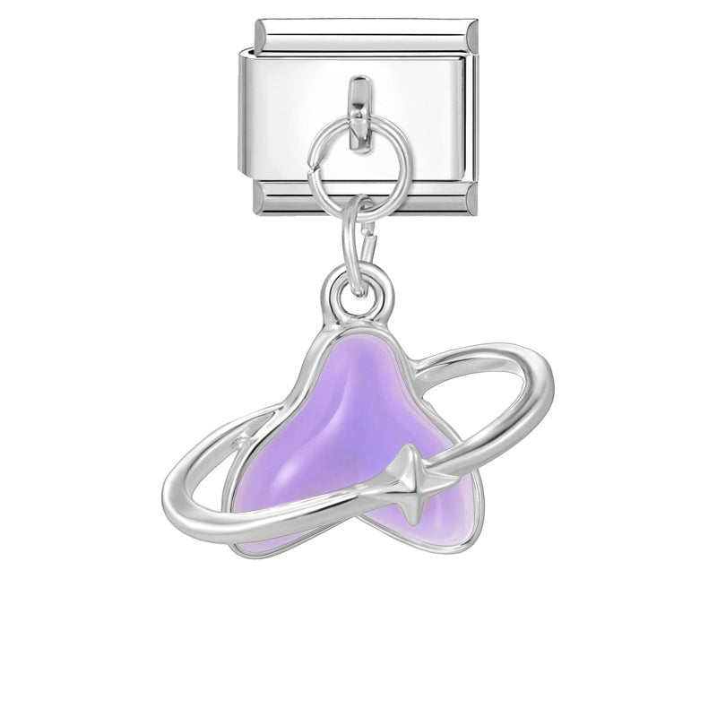 Wholesale  Italian Charm Bracelet 9mm DIY Splicing Sweet Creative Stainless Steel Composable Bracelet