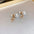 Wholesale silver needle pearl diamond geometric long earrings