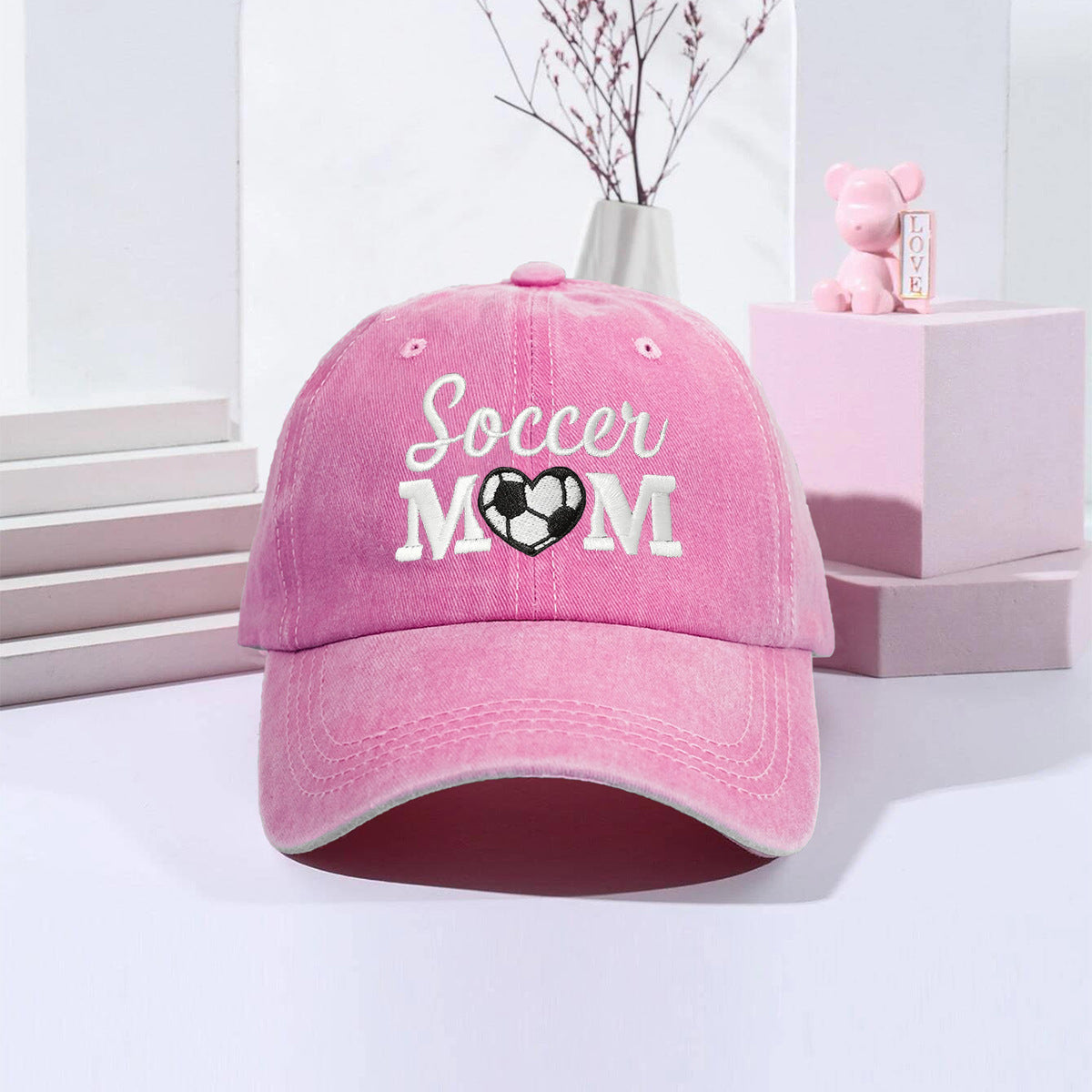 Wholesale SOCCER MOM Embroidered Cotton Baseball Hat ACC-HT-TangQiu003
