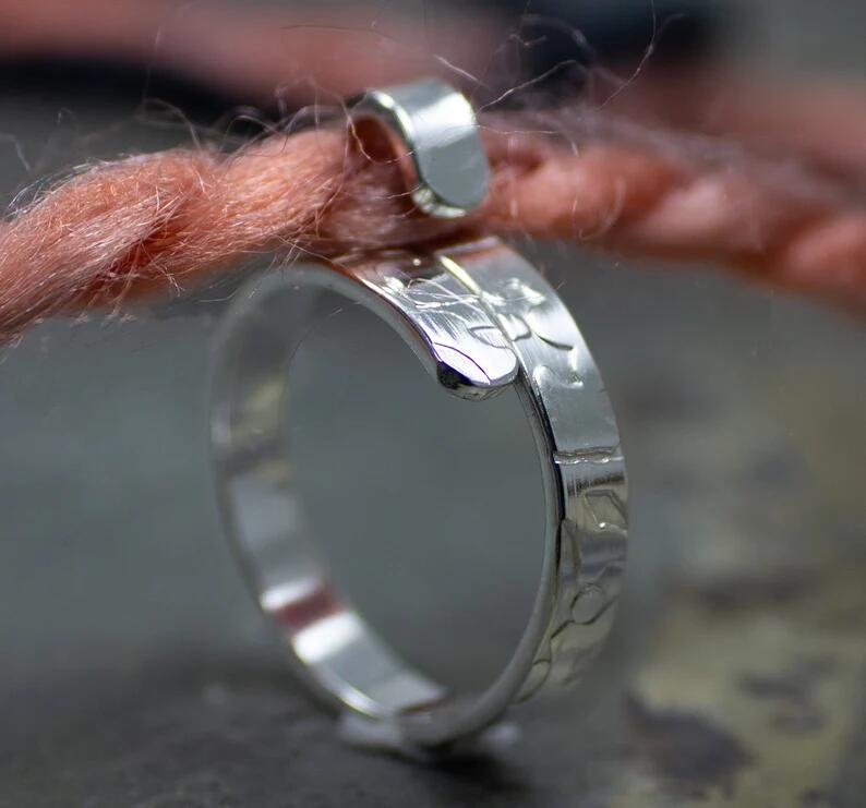 Wholesale Vintage Style Feather Flower Pattern Ring Set