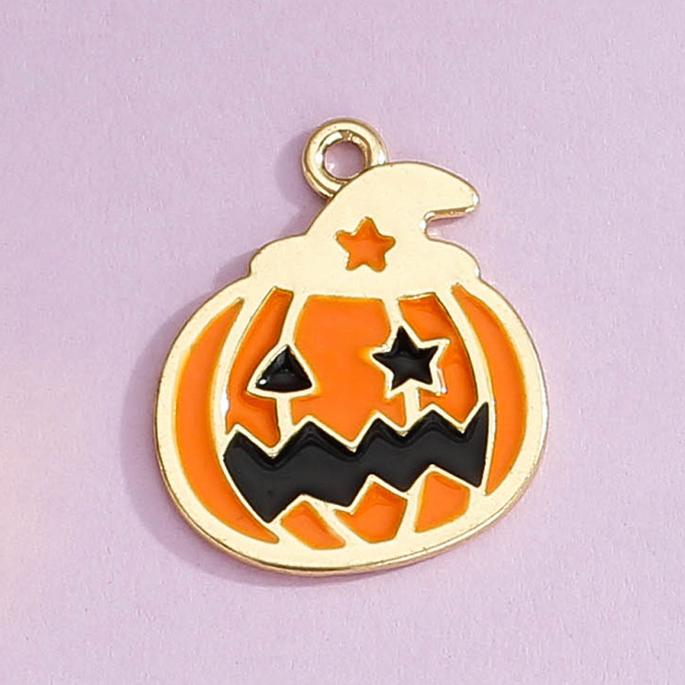 Wholesale 5pcs Halloween Diy Alloy Cartoon Accessories Necklace Bracelet Pendant ACC-PT-Yongc001