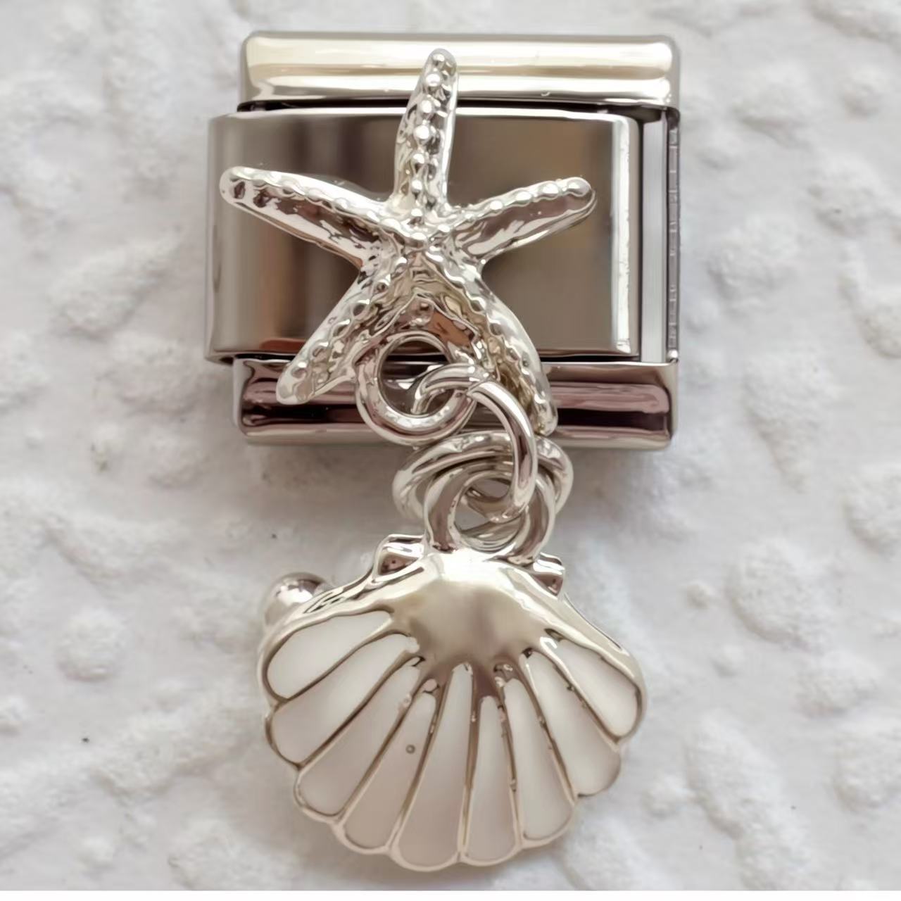 Wholesale  5pcs Italian Charm Bracelet 9mm DIY Bow  Gemstone Envelope  Creative Stainless Steel Composable Bracelet