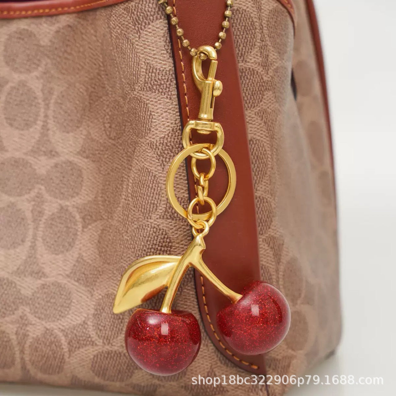 Wholesale Cherry Keychain Acrylic Fashion Accessory Sweet Girl Style Bag Charm