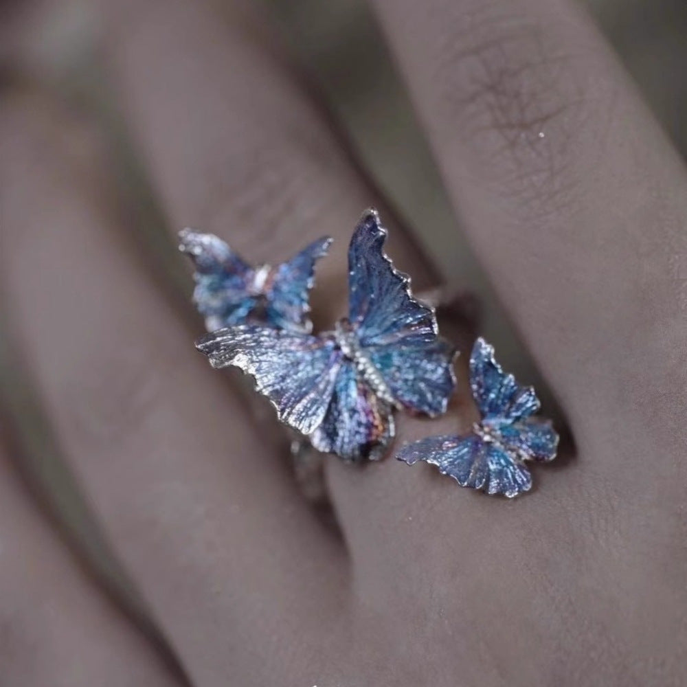 Wholesale Butterfly Ring 925 Sterling Silver Surround Butterfly Ring