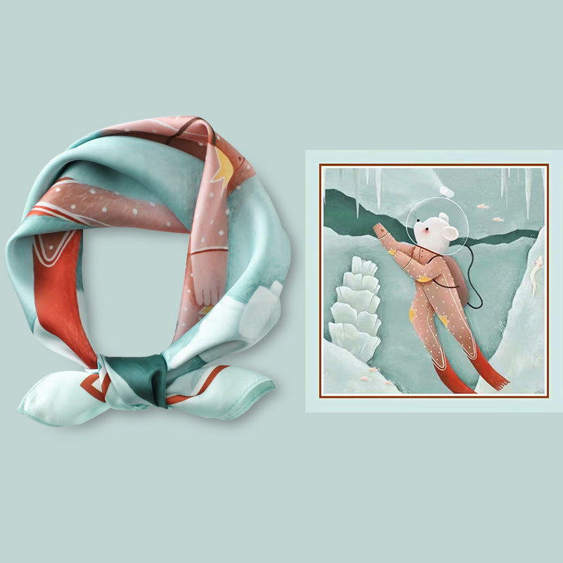 Wholesale Flight Attendant  Silk f 53* 53cm Large Square  Scarf