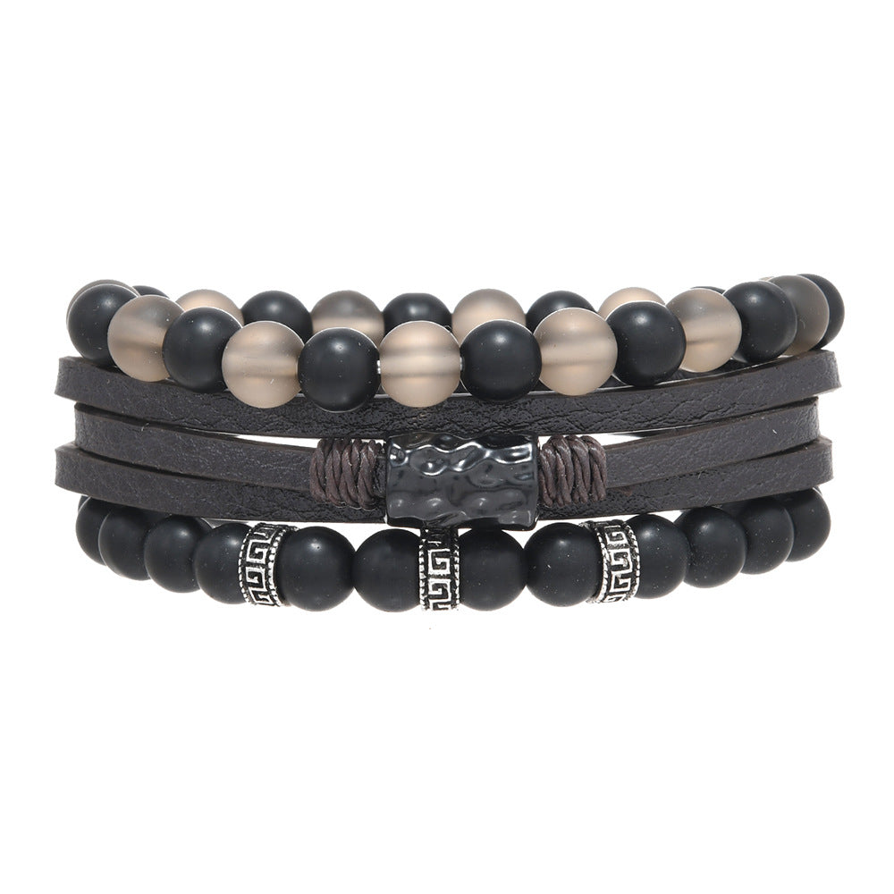 Wholesale 3PCS Glass bead bracelet set