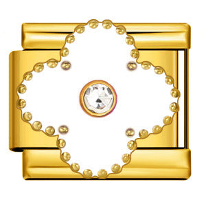 Wholesale 9mm Italian Charm Starter Bracelets DIY Four Leaf Clover Stainless Steel Composable Bracelet