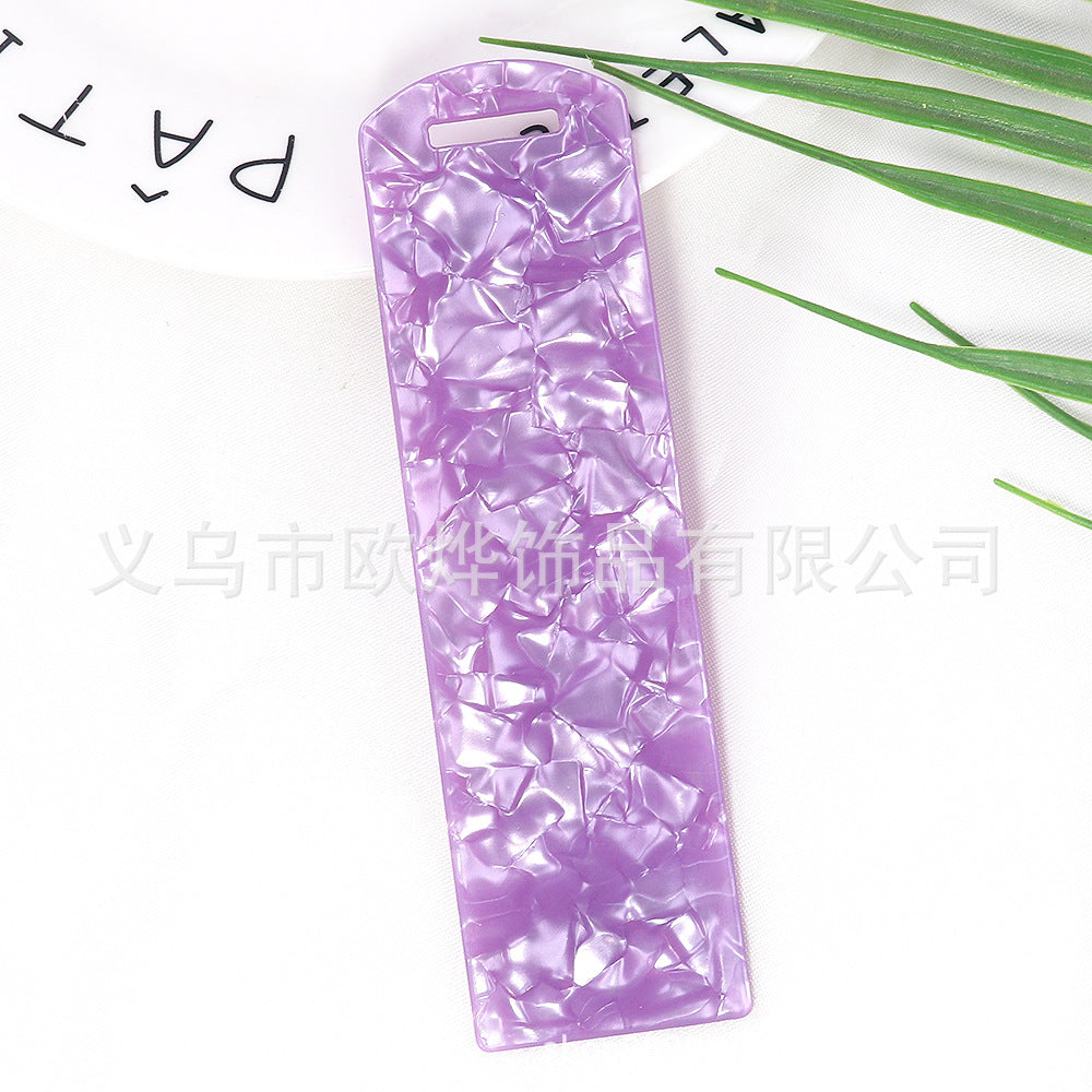 Wholesale 10PCS DIY Textured Acrylic Bookmarks