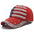 Wholesale  American flag stick  fashion Diamond cap