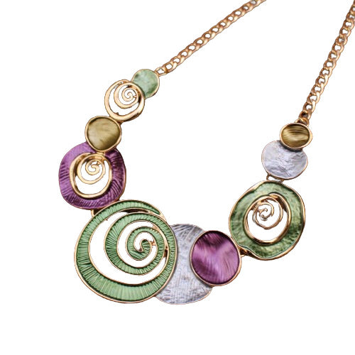 Wholesale Colorful Shell Hollow out Necklace