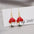 Wholesale Funny Cartoon Mushroom Earrings