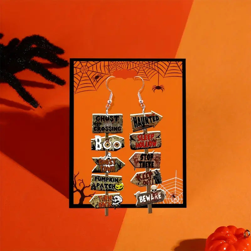 Wholesale  road sign earrings