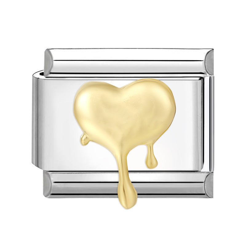 Wholesale Italian Charm Bracelet 9mm DIY Splicing Cute Creative Stainless Steel Composable Bracelet