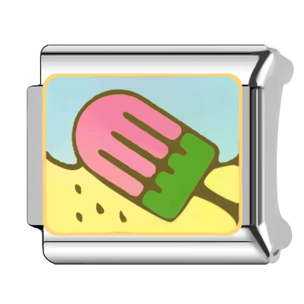 Wholesale Italian Charm Bracelet 9mm DIY Strap Pattern Creative Stainless Steel Composable Bracelet