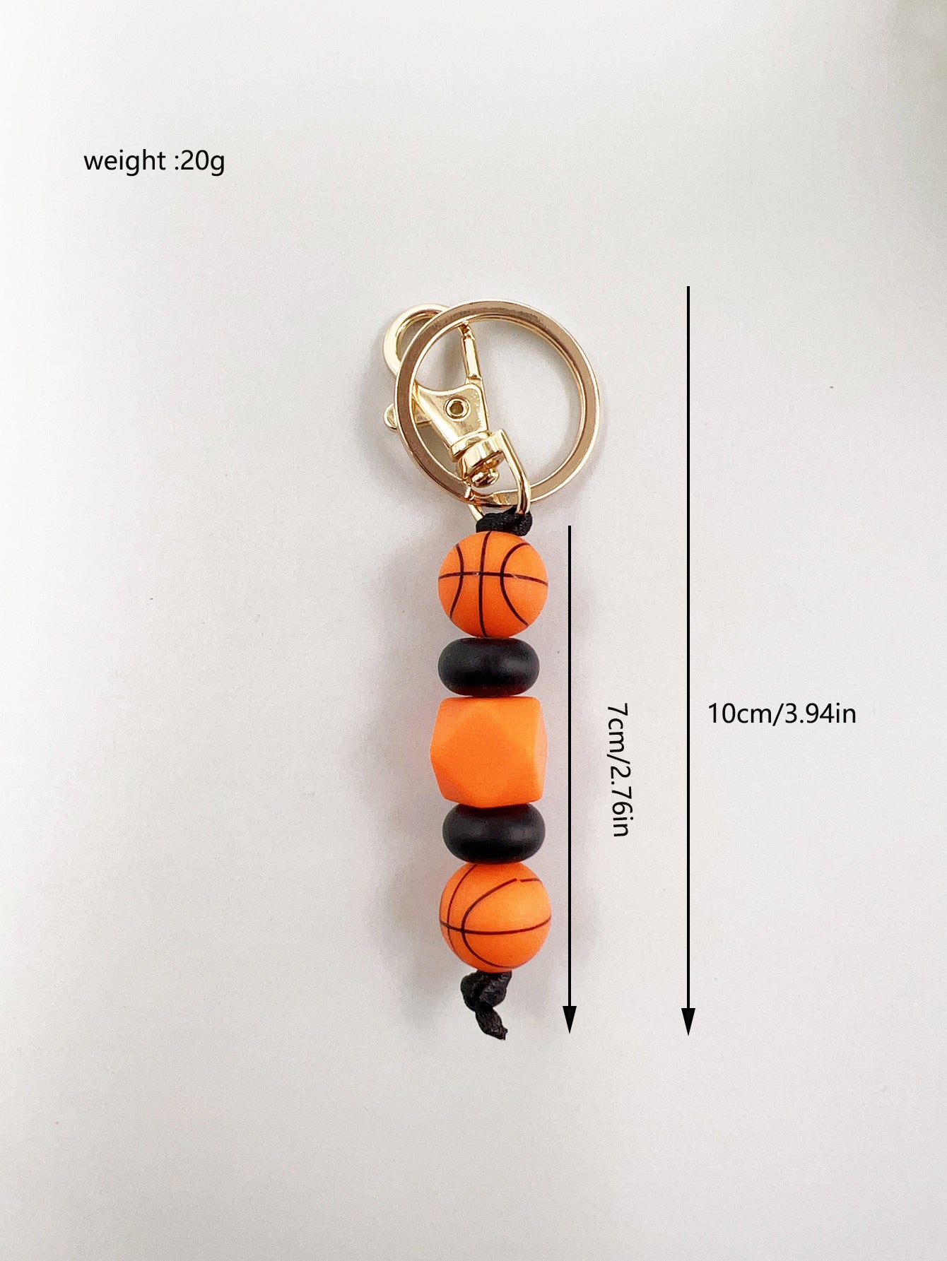 Wholesale Sports Ball Football Basketball Rugby Silicone Beaded Keychain ACC-KC-JiuYa011