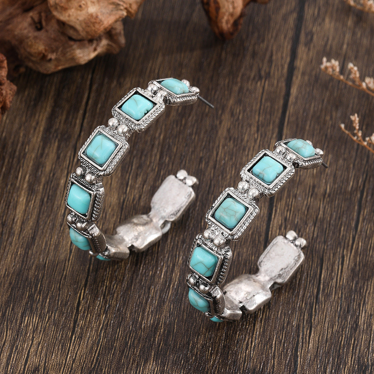 Wholesale  retro turquoise western wind ear suit