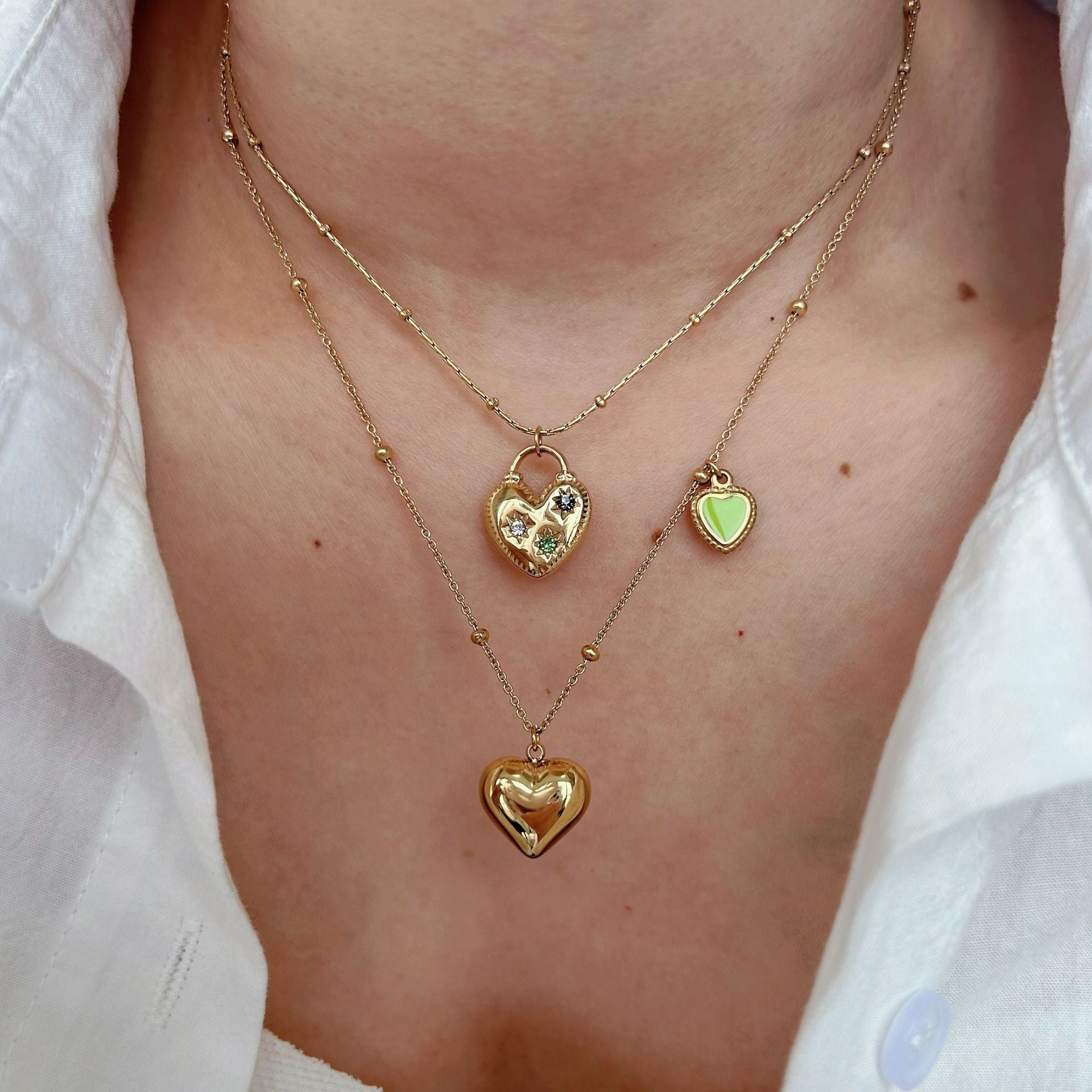 Wholesale Stainless steel Devil's Eye Natural Stone Bamboo Bead Necklace