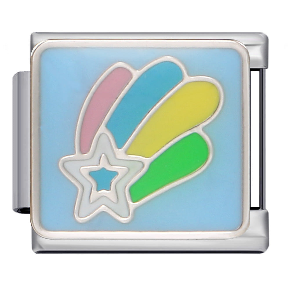 Wholesale Italian Charm Bracelet 9mm DIY Splicing Removable Love Element Stainless Steel Composable Bracelet