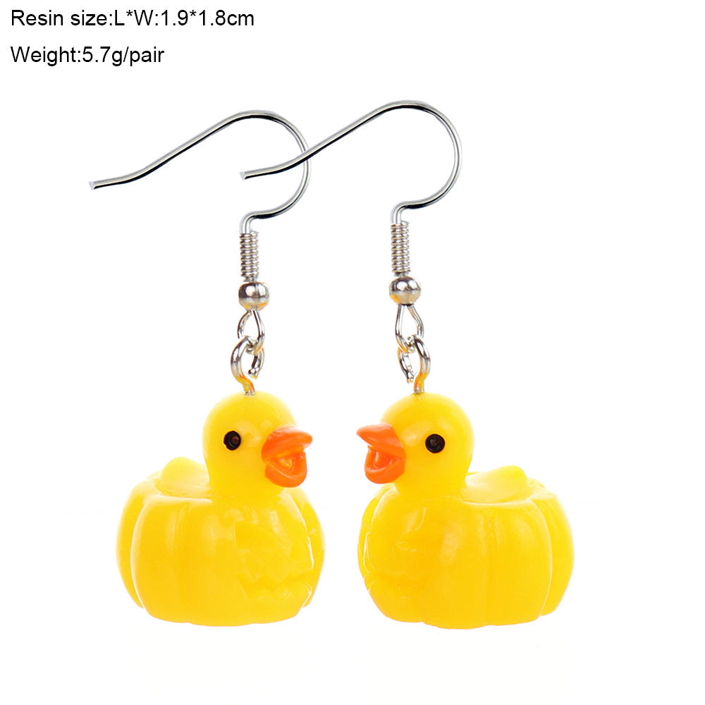 Wholesale  Cute Three-Dimensional Cartoon Halloween Ghost Earrings