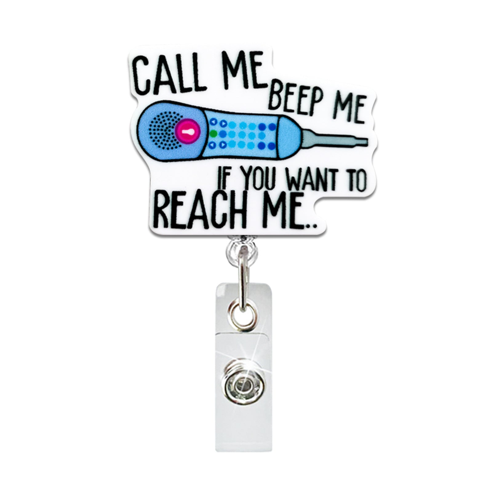 Wholesale Acrylic Medical English Retractable Rotating Medical Keychain ACC-KC-QiDing022