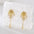 Wholesale Light Luxury Copper Plated Real Gold Silver Needle Earrings