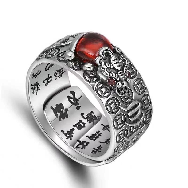 Wholesale Gold Plated Pixiu Ring Vintage Design Unisex Fashion Accessory
