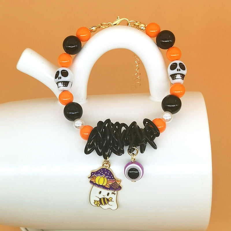 Wholesale Halloween Pumpkin Ghost Cat Zombie Skull Bracelet ACC-BT-Haol004
