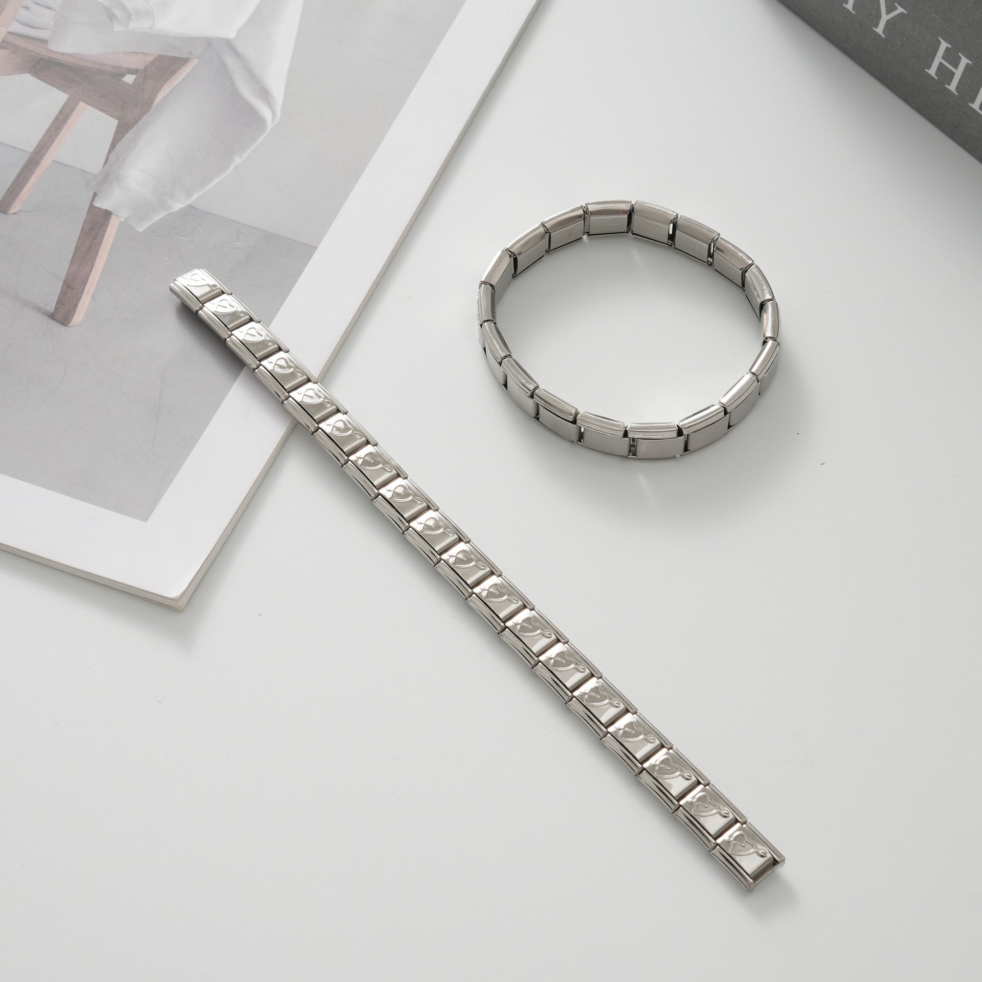 Wholesale Italian Charm Bracelet 9mm DIY Splicing Cute Creative Stainless Steel Composable Bracelet