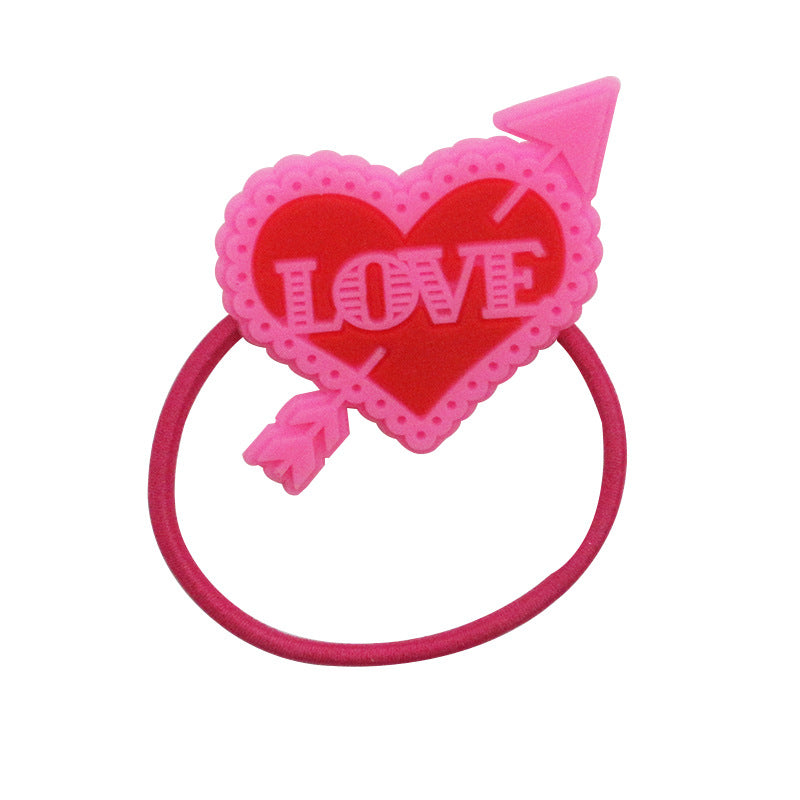 Wholesale Heart PVC Children's Hair Accessories