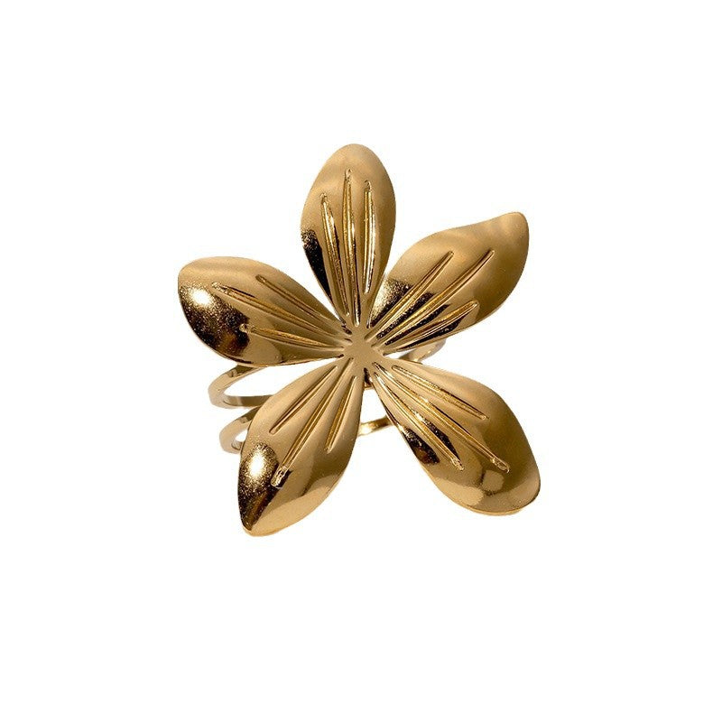 Wholesale Gold Plated Stainless Steel Open Rings