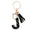Wholesale  black resin keychain 26 English letter pendant keychain